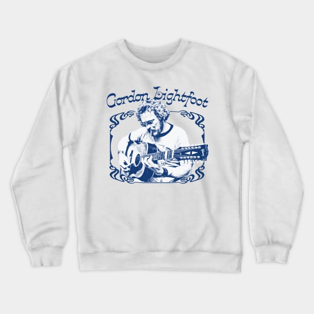 Gordon Lightfoot / Retro Style Country Fan Design Crewneck Sweatshirt by DankFutura